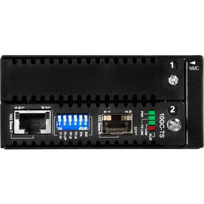 StarTech.com Convertisseur de média cuivre vers fibre 10 Gigabit Ethernet - Open SFP+ - Géré - Convertisseur de média Ethernet 10G ET10GSFP