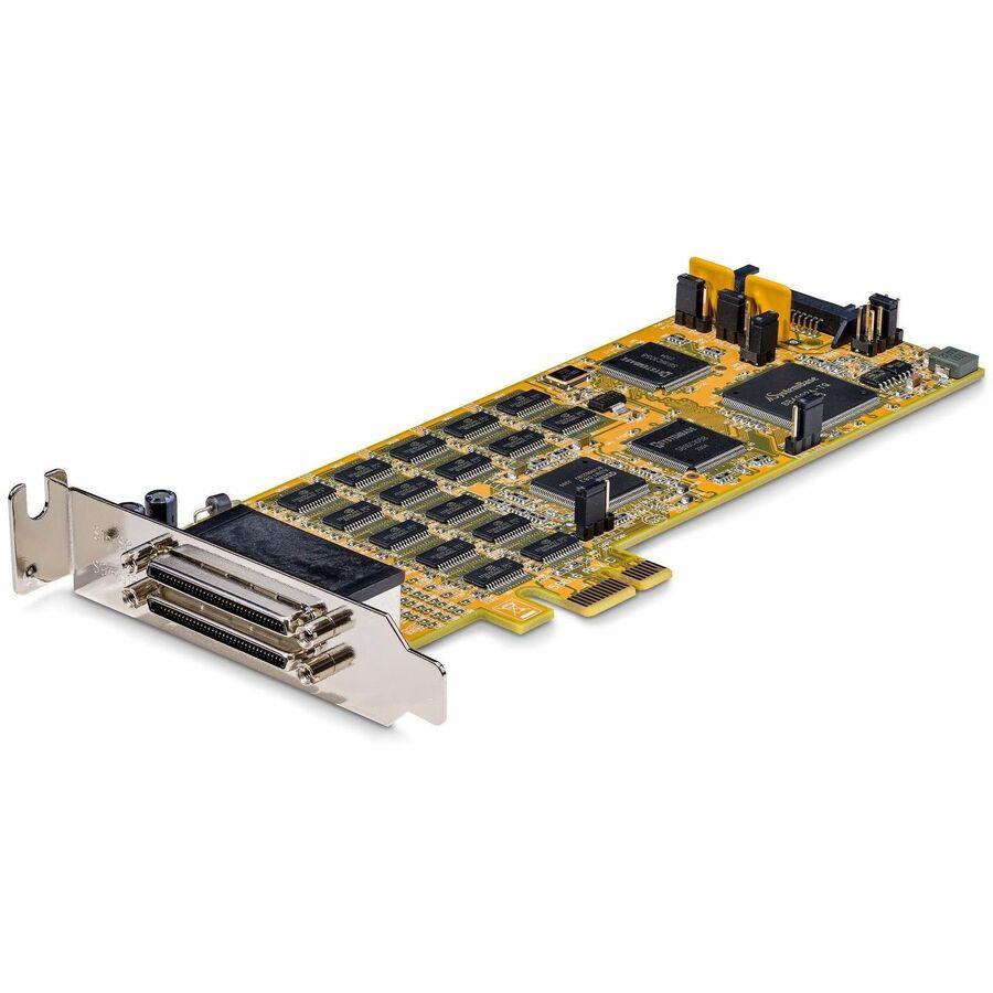 StarTech.com Carte série PCI Express 16 ports - Profil bas - Carte série PCIe haute vitesse avec 16 ports DB9 RS232 PEX16S550LP