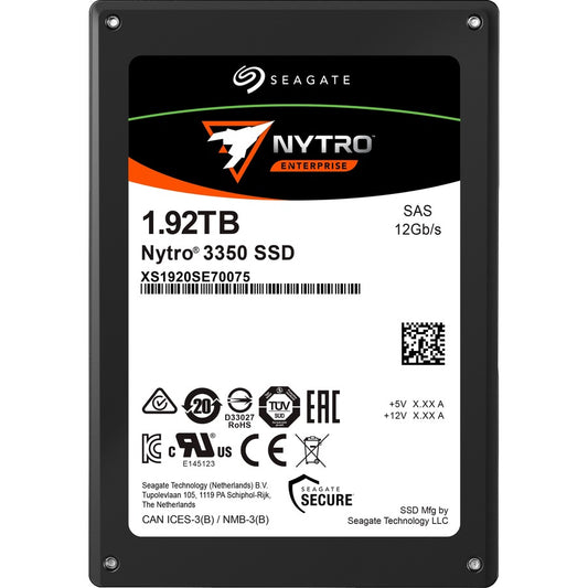 Disque SSD Seagate Nytro 3000 XS1920SE70075 1,92 To - 2,5" interne - SAS (SAS 12 Gbit/s) XS1920SE70075