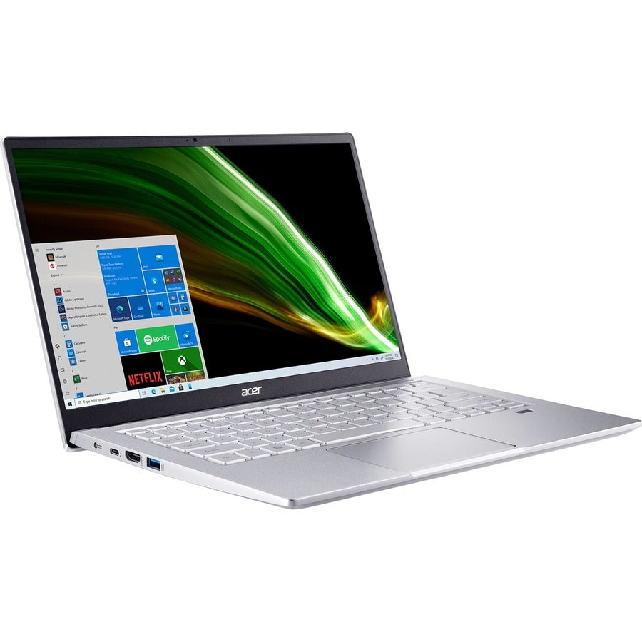 Ordinateur portable Acer Swift 3 SF314-511 SF314-511-52EE 14" - Full HD - Intel Core i5 11e génération i5-1135G7 - 8 Go - SSD 512 Go - Clavier anglais (États-Unis), français - Argent pur NX.ABNAA.00F