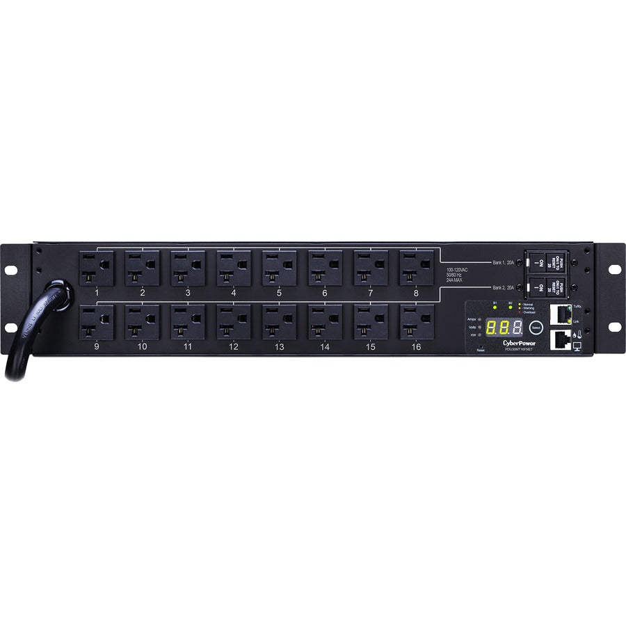 PDU surveillé CyberPower RM 2U PDU30MT16FNET 30 A 16 prises PDU30MT16FNET