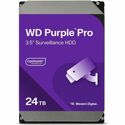 Disque dur WD Purple Pro WD240PURP 24 To - 3,5" interne - SATA (SATA/600) - Méthode d'enregistrement magnétique conventionnelle (CMR) - Purple WD240PURP