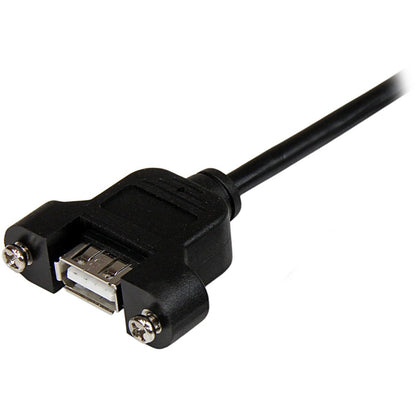 Câble USB A vers A à montage sur panneau StarTech.com de 30 cm - F/M USBPNLAFAM1