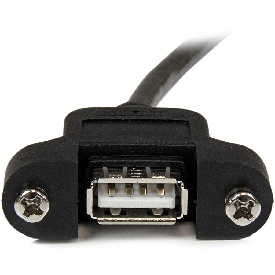 Câble USB A vers A à montage sur panneau StarTech.com de 30 cm - F/M USBPNLAFAM1