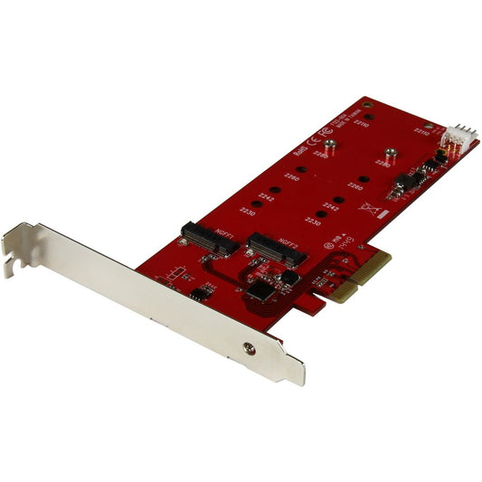 StarTech.com Carte contrôleur SSD SATA 2x M.2 - PCIe - Contrôleur PCI Express M.2 SATA III - Adaptateur de carte NGFF PEX2M2