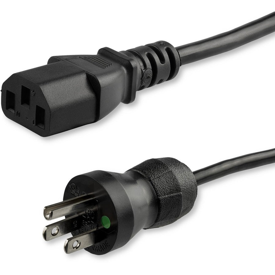 StarTech.com Cordon d'alimentation de qualité hospitalière de 4,5 m (15 pi), 18 AWG, NEMA 5-15P vers C13, 10 A 125 V, câble d'alimentation médical Green Dot, câble d'alimentation pour moniteur PXTMG10115