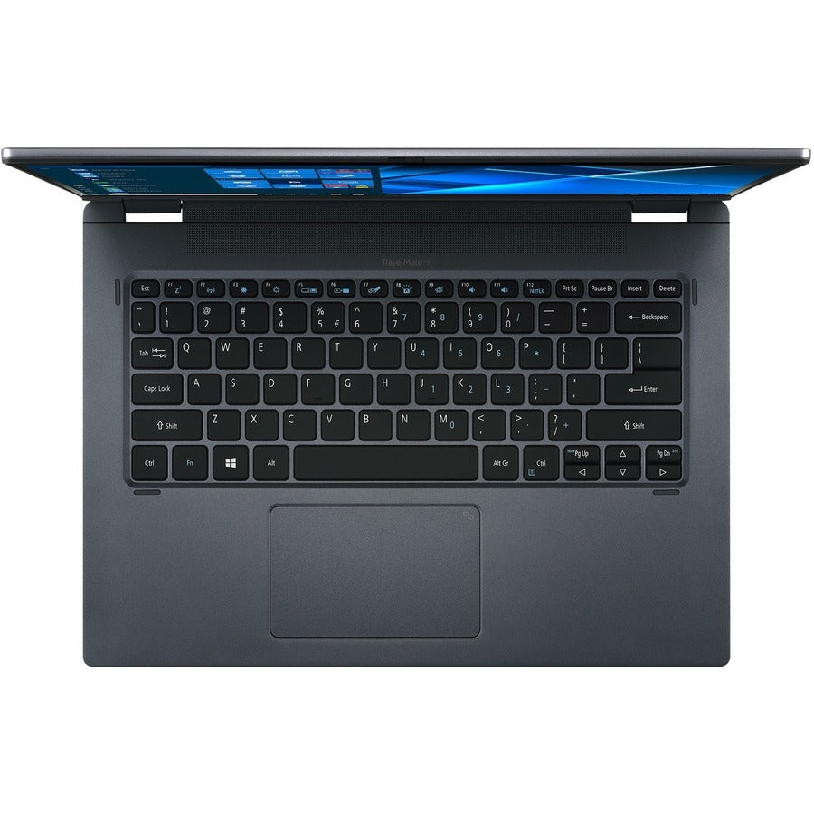 Acer TravelMate Spin P4 P414RN-51 TMP414RN-51-52YE Ordinateur portable convertible 2 en 1 à écran tactile 14" - Full HD - Intel Core i5 11e génération i5-1135G7 - 16 Go - SSD 512 Go - Clavier anglais - Bleu ardoise NX.VP4AA.00B