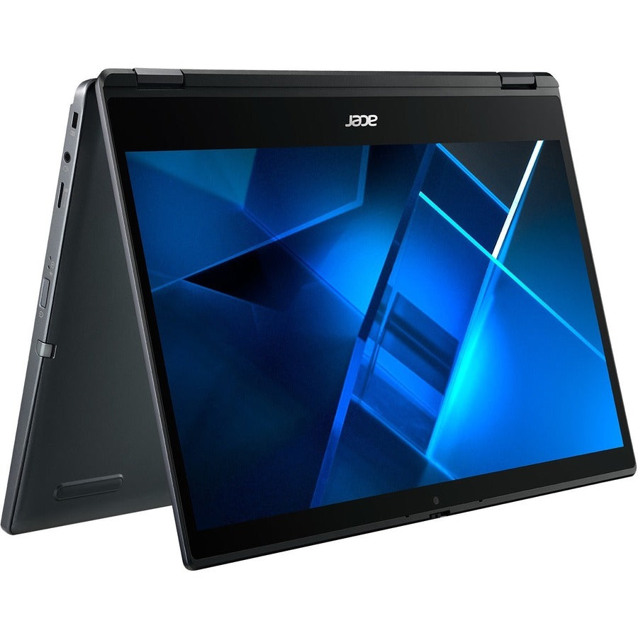 Acer TravelMate Spin P4 P414RN-51 TMP414RN-51-52YE Ordinateur portable convertible 2 en 1 à écran tactile 14" - Full HD - Intel Core i5 11e génération i5-1135G7 - 16 Go - SSD 512 Go - Clavier anglais - Bleu ardoise NX.VP4AA.00B