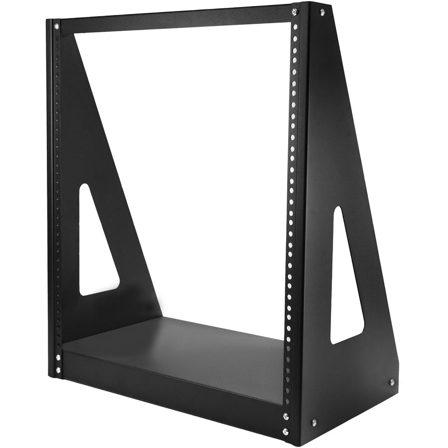 StarTech.com Rack de serveur de bureau robuste à 2 montants 12U, petit rack réseau à cadre ouvert de 48,3 cm pour équipement informatique domestique/bureautique, conforme à la norme TAA 2POSTRACK12