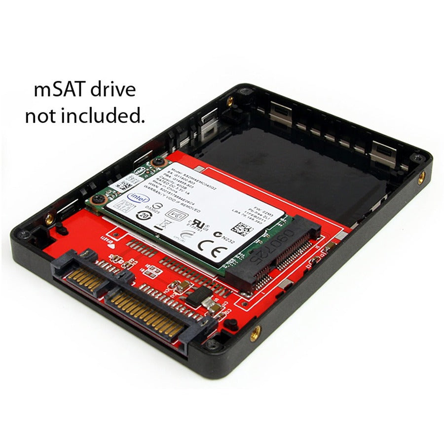 Boîtier adaptateur StarTech.com SATA vers Mini SATA SSD 2,5 pouces SAT2MSAT25