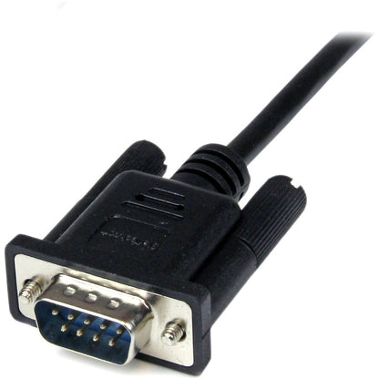 Câble null modem série RS232 DB9 noir StarTech.com de 1 m F/M SCNM9FM1MBK
