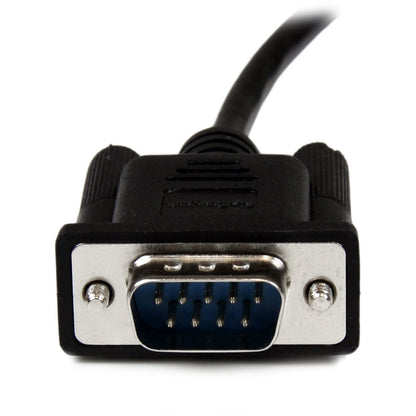 Câble null modem série RS232 DB9 noir StarTech.com de 1 m F/M SCNM9FM1MBK
