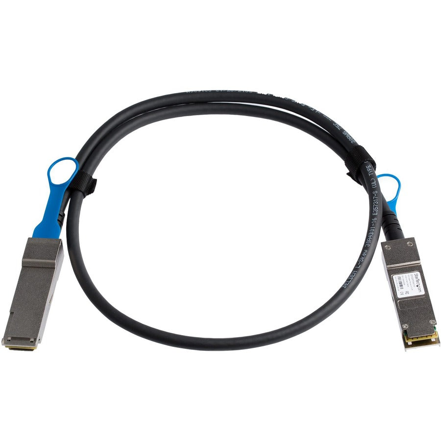 Câble à connexion directe StarTech.com QSFP+ vers QSFP+ de 1 m pour Juniper QFX-QSFP-DAC-1M 40 GbE QSFP+ DAC en cuivre 40 Gbps Twinax passif QFXQSFPDAC1M