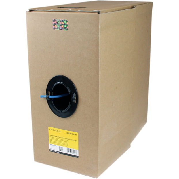 Câble Ethernet Cat 6 en vrac StarTech.com - 1000 pieds - Solide - Classement au feu Plenum CMP/FT6 - Vérifié ETL - Bleu - Conforme TAA WIRC6CMPBLU