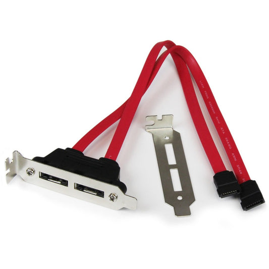 StarTech.com Adaptateur de plaque SATA vers eSATA à profil bas à 2 ports ESATAPLT2LP