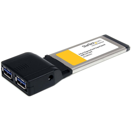 StarTech.com Adaptateur de carte USB 3.0 ExpressCard SuperSpeed ​​à 2 ports avec prise en charge UASP - 5 Gbit/s ECUSB3S22