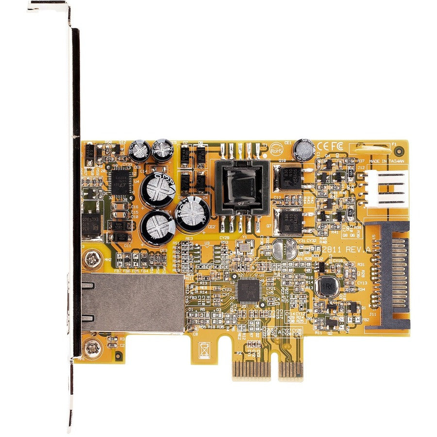 StarTech.com Carte réseau PoE 1 port 2,5 Gbit/s, carte Ethernet PCIe, carte réseau PoE 30 W 802.3at pour PC/serveurs, adaptateur LAN PoE RJ45/réseau, NBaseT ST1000PEXPSE