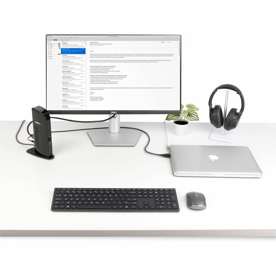 StarTech.com Dual Monitor USB 3.0 Laptop Docking Station with HDMI & DVI/VGA, 6x USB-A Hub, GbE, Audio, Universal Type-A Dock for Win/Mac USB3SDOCKHD