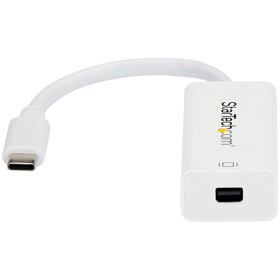 StarTech.com - Adaptateur USB-C vers Mini DisplayPort - 4K 60 Hz - Blanc - Adaptateur USB Type-C vers Mini DP - Compatible Thunderbolt 3 CDP2MDP
