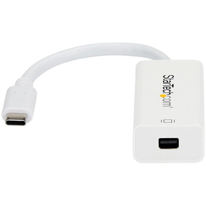 StarTech.com - Adaptateur USB-C vers Mini DisplayPort - 4K 60 Hz - Blanc - Adaptateur USB Type-C vers Mini DP - Compatible Thunderbolt 3 CDP2MDP