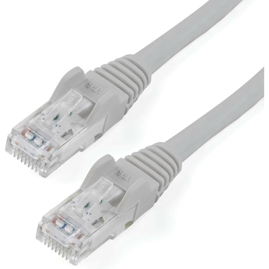 Câble Ethernet CAT6 StarTech.com de 4,3 m - Gris - Gigabit sans accroc - 100 W PoE UTP 650 MHz - Cordon de raccordement de catégorie 6 - Câblage certifié UL/TIA N6PATCH14GR
