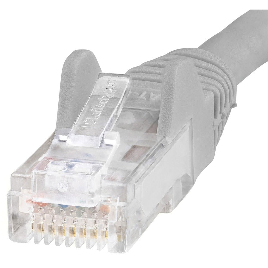 Câble Ethernet CAT6 StarTech.com de 4,3 m - Gris - Gigabit sans accroc - 100 W PoE UTP 650 MHz - Cordon de raccordement de catégorie 6 - Câblage certifié UL/TIA N6PATCH14GR