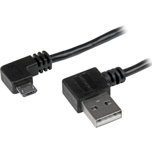 Câble micro-USB StarTech.com de 1 m avec connecteurs à angle droit - M/M - Câble USB A vers Micro B USB2AUB2RA1M