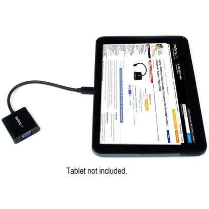 StarTech.com Micro HDMI�&reg; to VGA Adapter Converter for Smartphones / Ultrabook / Tablet - 1920x1080 MCHD2VGAE2