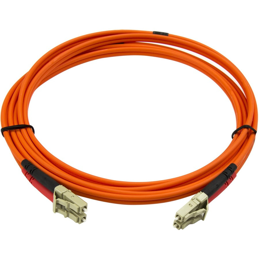 Câble à fibre optique StarTech.com de 2 m - Multimode Duplex 50/125 - Cordon de raccordement à fibre optique LSZH - LC/LC 50FIBLCLC2