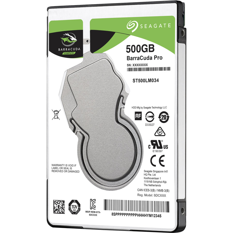 Disque dur Seagate BarraCuda ST500LM034 500 Go - Interne - SATA (SATA/600) ST500LM034