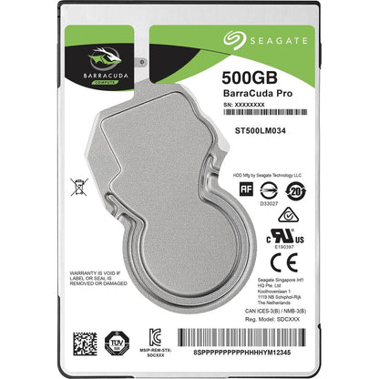 Disque dur Seagate BarraCuda ST500LM034 500 Go - Interne - SATA (SATA/600) ST500LM034