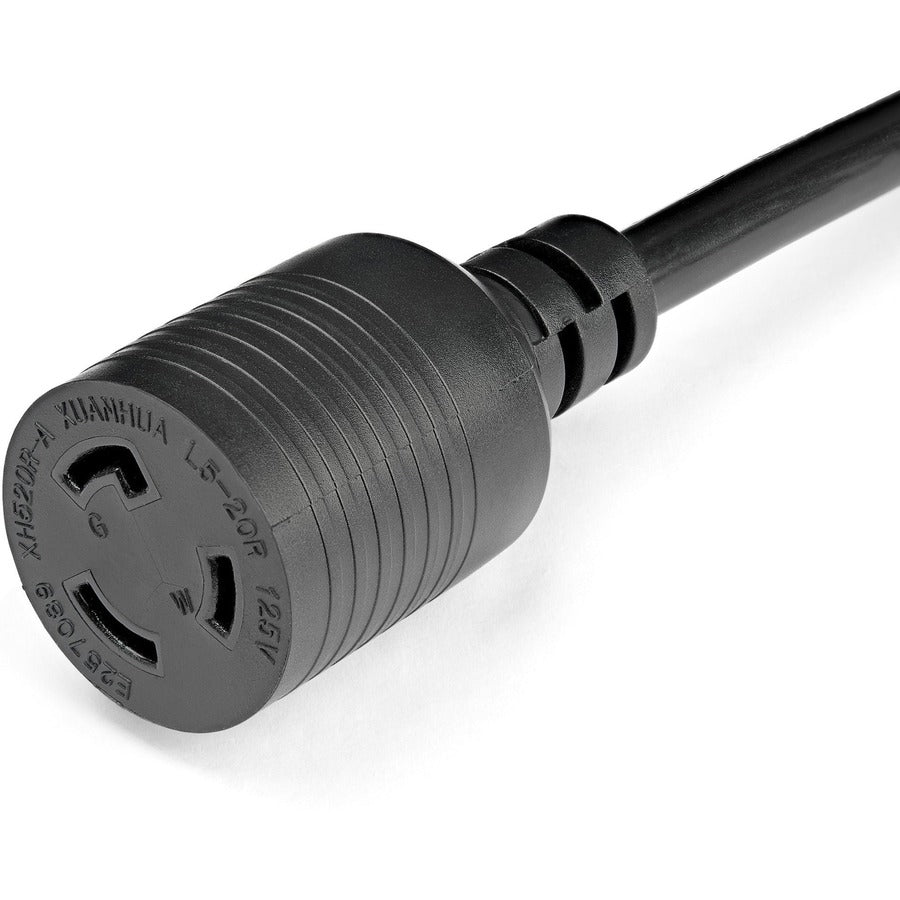 StarTech.com Rallonge électrique robuste de 1 m, NEMA L5-20R vers NEMA 5-20P, noir, 13 A, 125 V, 12 AWG, câble d'alimentation de gros calibre PAC520PLR3