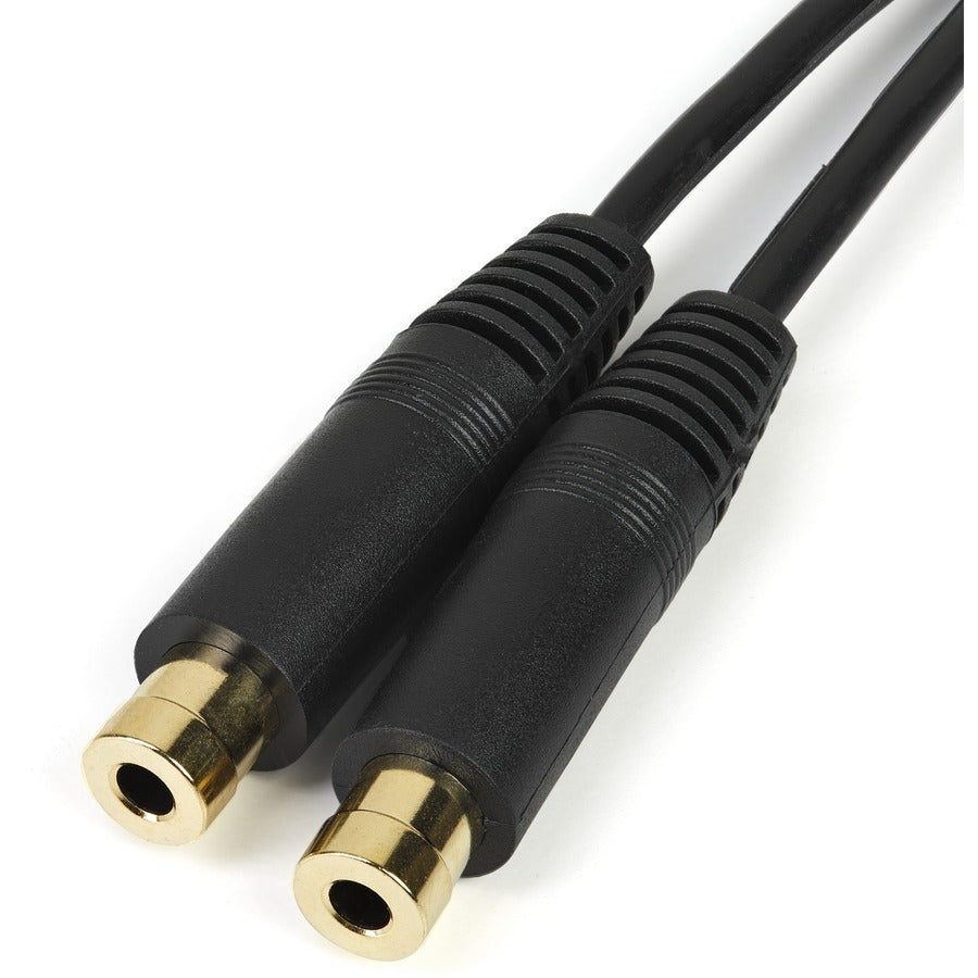 StarTech.com Stereo Splitter Cable - Phono Stereo 3.5mm (M) - Phono 2x Stereo (F) - 6in MUY1MFF
