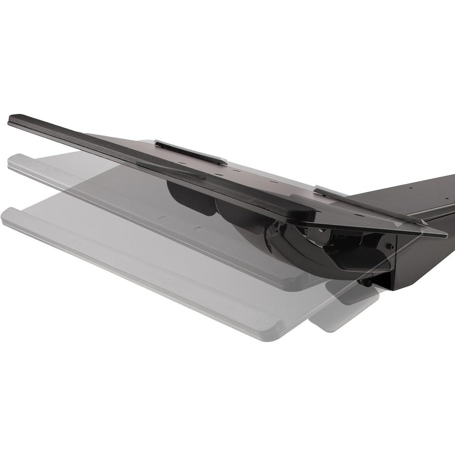 StarTech.com Plateau de clavier sous le bureau, plateau de clavier et de souris réglable en hauteur (10" x 26"), plateau de clavier d'ordinateur ergonomique avec tapis de souris KBTRAYADJ2