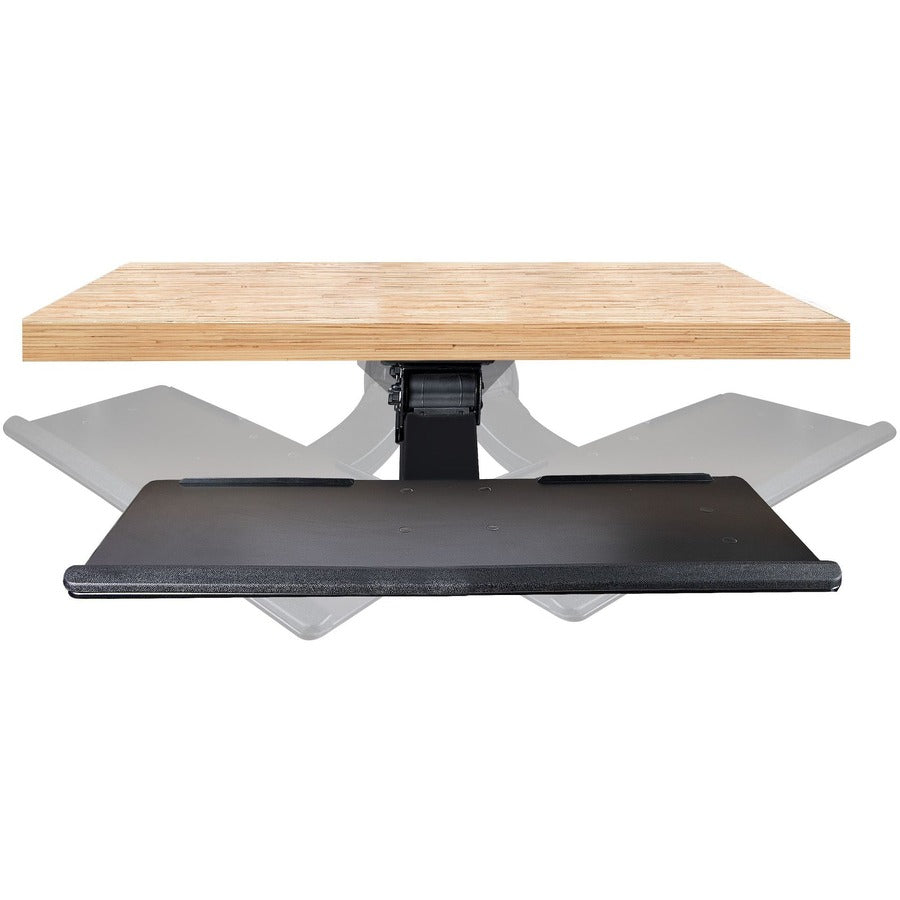 StarTech.com Plateau de clavier sous le bureau, plateau de clavier et de souris réglable en hauteur (10" x 26"), plateau de clavier d'ordinateur ergonomique avec tapis de souris KBTRAYADJ2