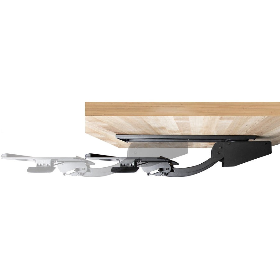 StarTech.com Plateau de clavier sous le bureau, plateau de clavier et de souris réglable en hauteur (10" x 26"), plateau de clavier d'ordinateur ergonomique avec tapis de souris KBTRAYADJ2