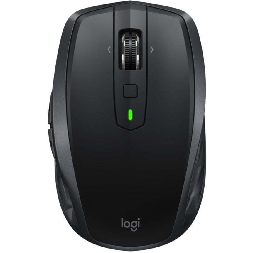 Souris sans fil Logitech MX Anywhere 2S - Utilisation sur n'importe quelle surface, défilement ultra-rapide, rechargeable, contrôle jusqu'à 3 ordinateurs et ordinateurs portables Apple Mac et Windows (Bluetooth ou USB), noir 910-005748