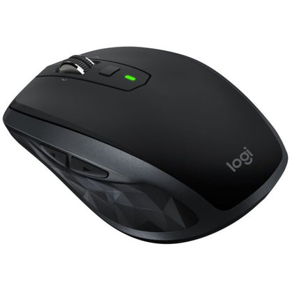 Souris sans fil Logitech MX Anywhere 2S - Utilisation sur n'importe quelle surface, défilement ultra-rapide, rechargeable, contrôle jusqu'à 3 ordinateurs et ordinateurs portables Apple Mac et Windows (Bluetooth ou USB), noir 910-005748
