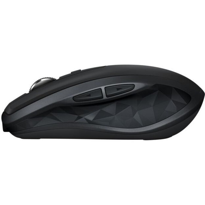 Souris sans fil Logitech MX Anywhere 2S - Utilisation sur n'importe quelle surface, défilement ultra-rapide, rechargeable, contrôle jusqu'à 3 ordinateurs et ordinateurs portables Apple Mac et Windows (Bluetooth ou USB), noir 910-005748
