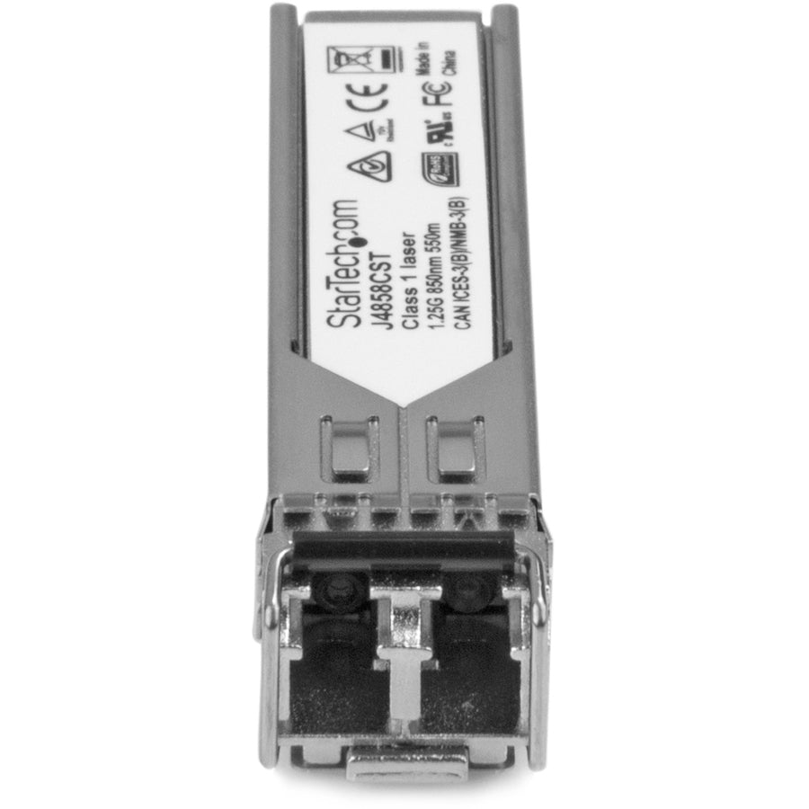 StarTech.com Lot de 10 modules SFP compatibles HPE J4858C - 1000BASE-SX - Transceiver à fibre optique SFP 1GbE multimode/MMF Gigabit Ethernet 1GE 550 m J4858C10PKST
