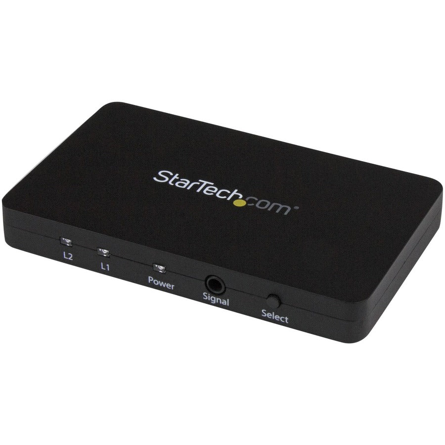 StarTech.com Commutateur vidéo automatique HDMI à 2 ports avec boîtier en aluminium et prise en charge MHL - 4K 30 Hz VS221HD4K