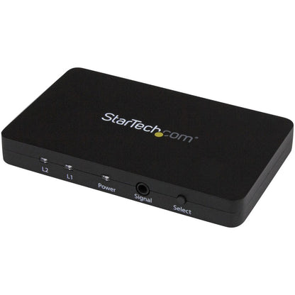 StarTech.com Commutateur vidéo automatique HDMI à 2 ports avec boîtier en aluminium et prise en charge MHL - 4K 30 Hz VS221HD4K
