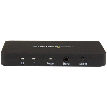 StarTech.com Commutateur vidéo automatique HDMI à 2 ports avec boîtier en aluminium et prise en charge MHL - 4K 30 Hz VS221HD4K