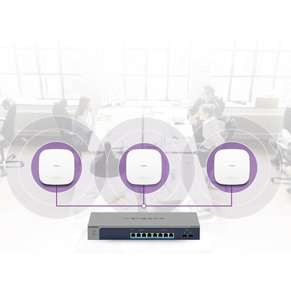 Netgear WAX615 Dual Band IEEE 802.11 a/b/g/n/ac/ax/i 3 Gbit/s Wireless Access Point - Indoor WAX615-100CNS