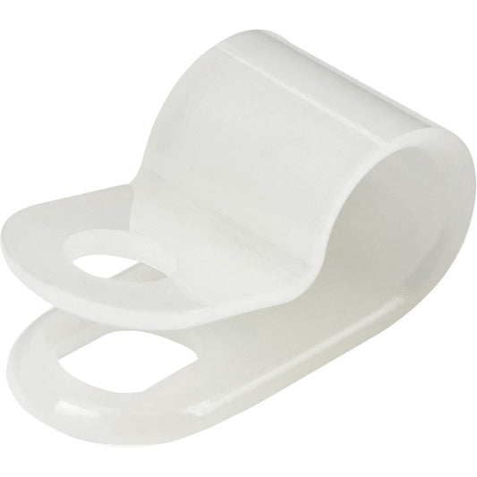 StarTech.com Lot de 100 serre-câbles à vis - Attache/support de fil - Clips en nylon réutilisables à visser de type R - Homologué UL/94V-2 - Moyen CBMSDCC2