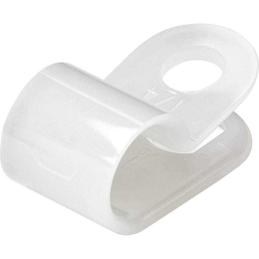 StarTech.com Lot de 100 serre-câbles à vis - Attache/support de fil - Clips en nylon réutilisables à visser de type R - Homologué UL/94V-2 - Moyen CBMSDCC2
