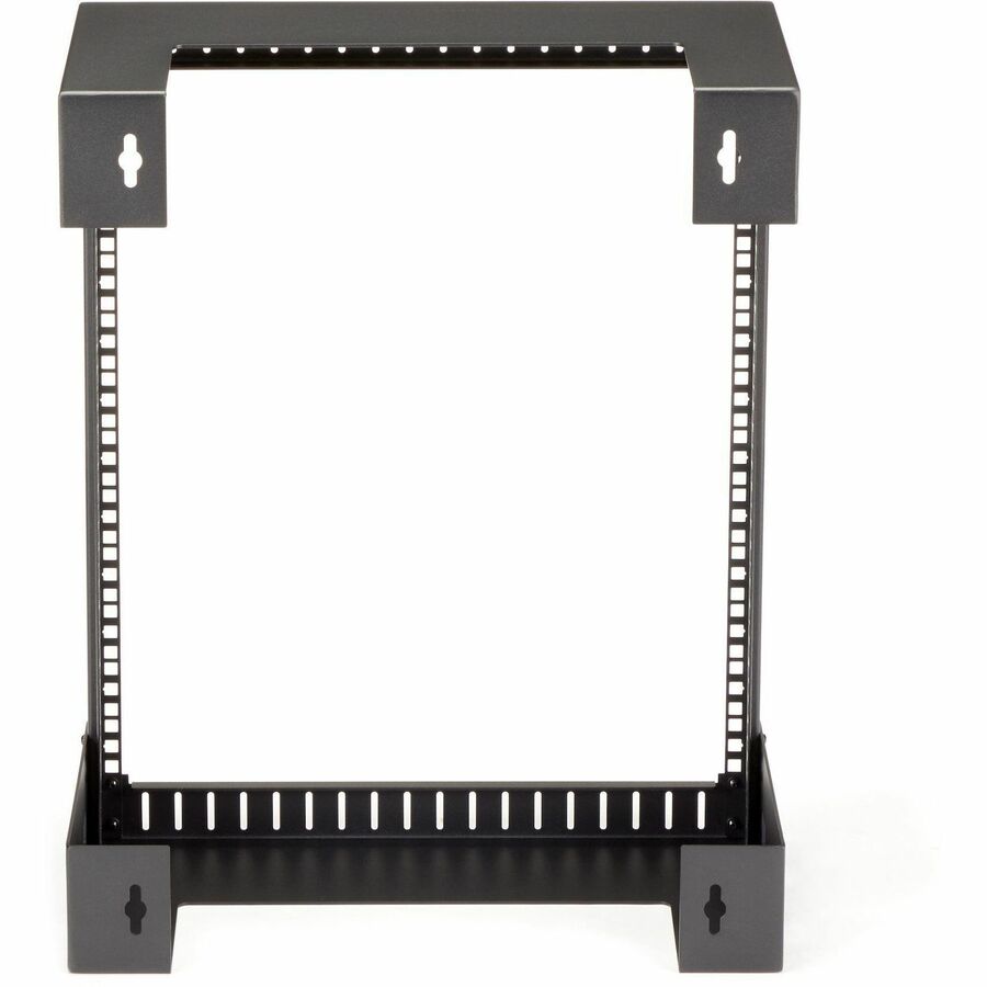 StarTech.com Rack réseau mural robuste à 2 montants 12U, rack serveur à cadre ouvert de 19 pouces pour équipement informatique, rack de données à montage mural ~ RK12WALLO