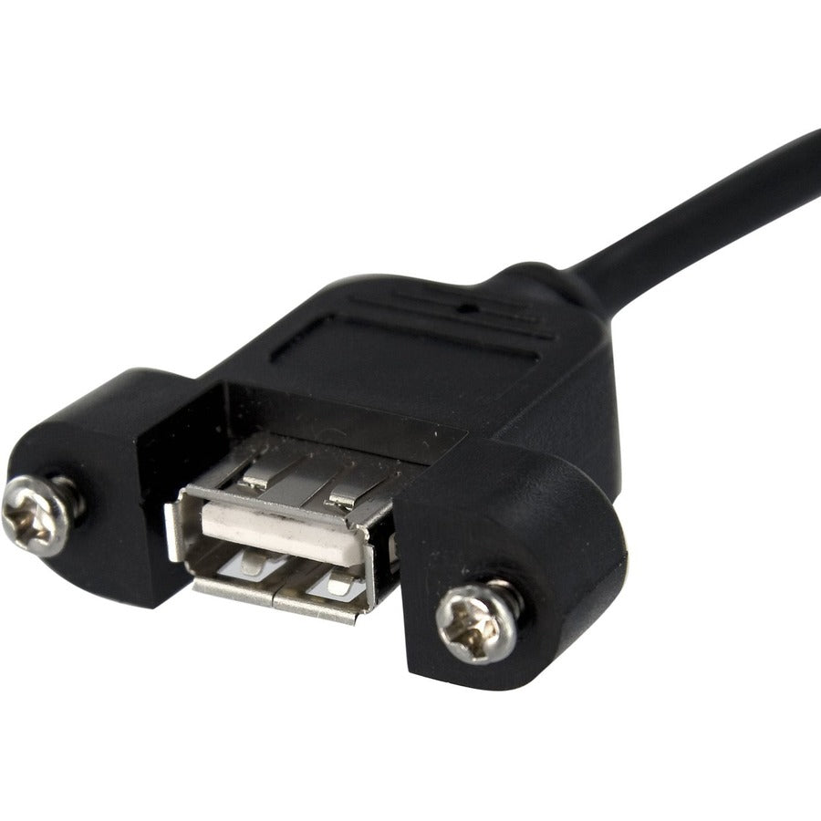 Câble USB StarTech.com de 30 cm pour montage sur panneau - Câble USB A vers connecteur de carte mère F/F USBPNLAFHD1