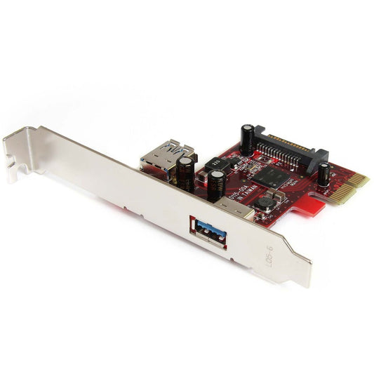StarTech.com Carte PCI Express SuperSpeed ​​USB 3.0 à 2 ports avec prise en charge UASP - 5 Gbit/s - 1 interne, 1 externe PEXUSB3S11
