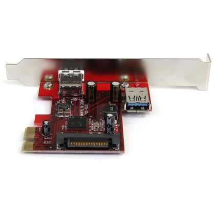 StarTech.com Carte PCI Express SuperSpeed ​​USB 3.0 à 2 ports avec prise en charge UASP - 5 Gbit/s - 1 interne, 1 externe PEXUSB3S11